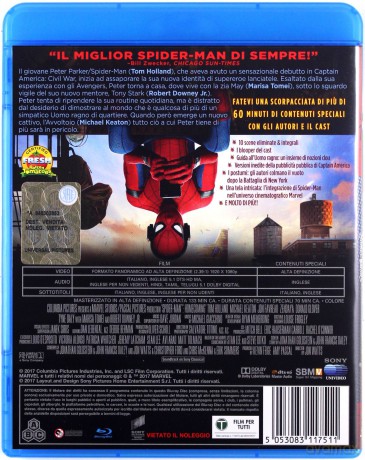 Spider-Man: Homecoming [Blu-Ray]