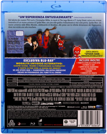 Spider-Man: Into the Spider-Verse (Spider-Man Uniwersum) [Blu-Ray]