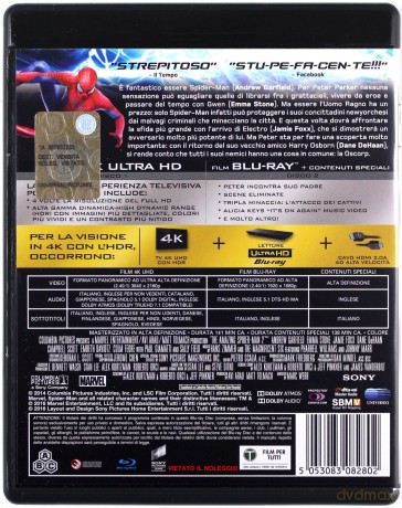 The Amazing Spider-Man 2 (Niesamowity Spider-Man 2) [Blu-Ray 4K]+[Blu-Ray]