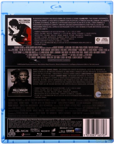The Girl with the Dragon Tattoo / The Girl in the Spider's Web (Dziewczyna z tatuażem / Dziewczyna w sieci pająka) [2xBlu-Ray]