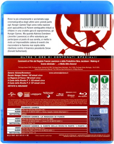The Hunger Games (New Complete Collection) [4xBlu-Ray]