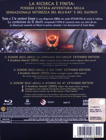 The Lord of the Rings: Trilogy - Extended Edition (Władca pierścieni: Trylogia - Edycja Rozszerzona) [15xBlu-Ray]