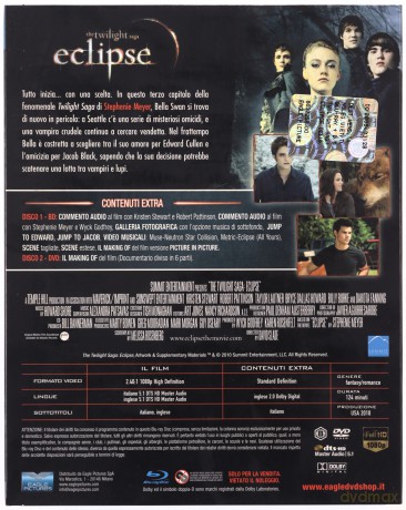 The Twilight Saga: Eclipse (Deluxe Edition) (Saga 'Zmierzch': Zaćmienie) [2xBlu-Ray]