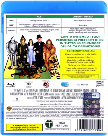 The Wizard of Oz (Czarnoksiężnik z Oz) [Blu-Ray]