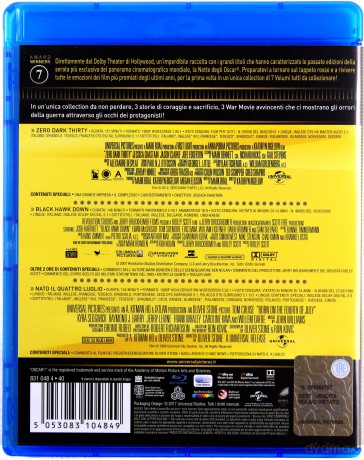 Zero Dark Thirty / Black Hawk Dawn / Born on the Fourth of July - Oscar Collection (Wróg numer 1 / Helikopter w ogniu / Urodzony 4 lipca) [3xBlu-Ray]
