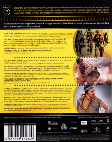 Zero Dark Thirty / Black Hawk Dawn / Born on the Fourth of July - Oscar Collection (Wróg numer 1 / Helikopter w ogniu / Urodzony 4 lipca) [3xBlu-Ray]