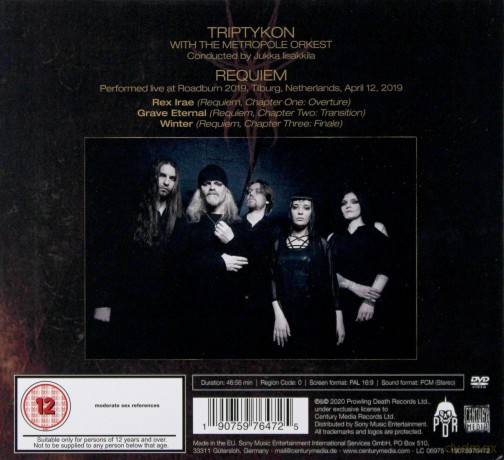 Triptykon with the Metropole Orchestra: Requiem (Live At Roadburn 2019) [CD]+[DVD]
