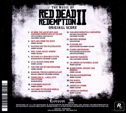 The Music Of Red Dead Redemption 2 Original Score [CD]