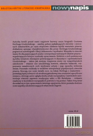 "Nuta autobiograficzna" O twórczości Gustawa Herlinga-Grudzińskiego - MAGDALENA ŚNIEDZIEWSKA [KSIĄŻKA]