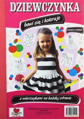 Dziewczynka bawi się i koloruje - Agnieszka Wileńska [KSIĄŻKA]