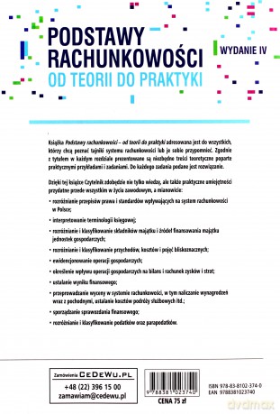 Podstawy rachunkowości od teorii do praktyki [KSIĄŻKA]