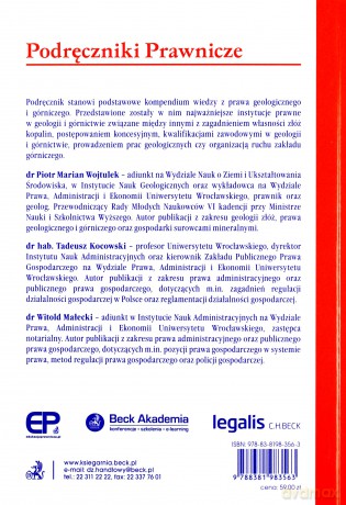 Prawo geologiczne i górnicze - Tadeusz Kocowski, Witold Małecki [KSIĄŻKA]