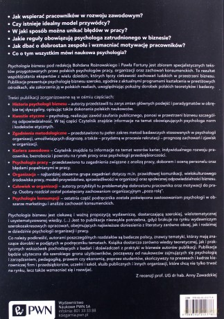 Psychologia biznesu - Bohdan Rożnowski, Paweł Fortuna [KSIĄŻKA]