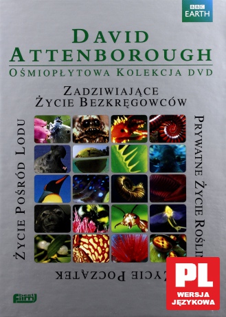 David Attenborough Kolekcja: Zadziwiające życie bezkręgowców / Życie pośród lodu / Prywatne życie roślin / Życie. Początek [BOX] [8DVD]