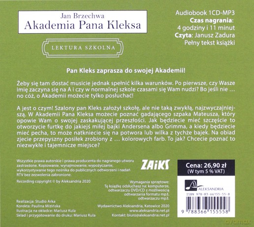 Akademia Pana Kleksa - Jan Brzechwa [AUDIOBOOK]