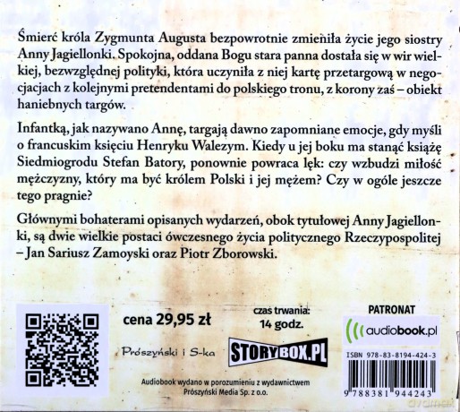 Anna Jagiellonka. Zmierzch Jagiellonów (Tom 3) - Magdalena Niedźwiedzka [AUDIOBOOK]