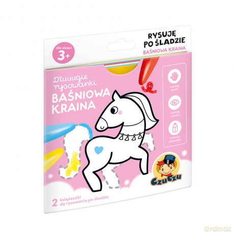 Dłuuugie rysowanki rysuję po śladzie baśniowa kraina 3+ czuczu [KSIĄŻKA]
