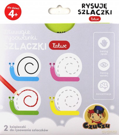 Dłuuugie rysowanki rysuję szlaczki łatwe 4+ czuczu [KSIĄŻKA]