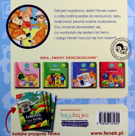 Dziękuję. Zwroty grzecznościowe. Przygody Fenka - Dominika Gałka [KSIĄŻKA]