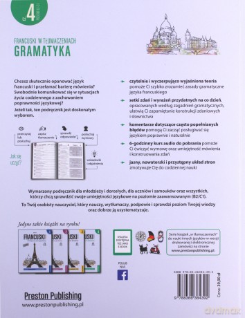 Francuski w tłumaczeniach gramatyka 4 poziom B2/C1 - Janina Radej [KSIĄŻKA]