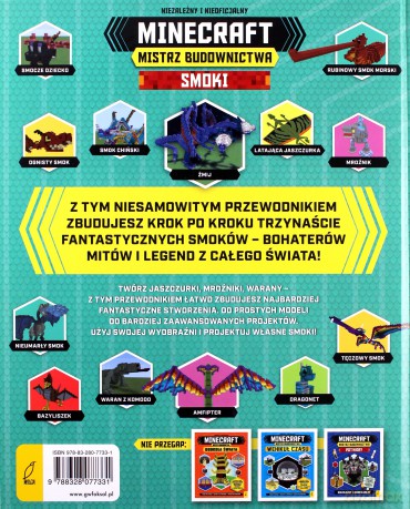Mistrz budownictwa. Smoki. Minecraft [KSIĄŻKA]