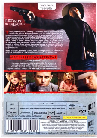 Justified: Bez przebaczenia Sezon 1 [3DVD]