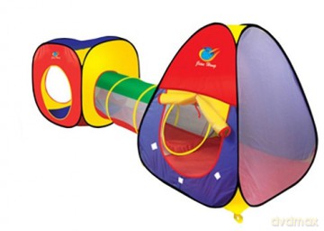 Namiot z tunelem 3 el. 230X78x91cm