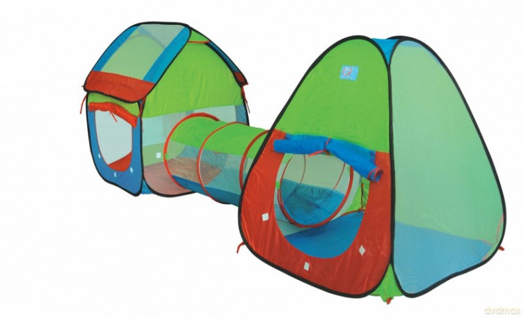 Namiot z tunelem 3 el. 230x77x90cm