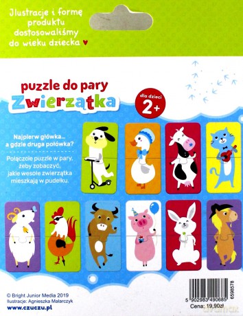 Puzzle do pary zwierzątka [PUZZLE]