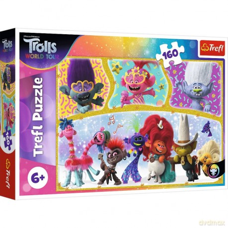 TREFL 160 el. Wesoły świat Trolli [PUZZLE]