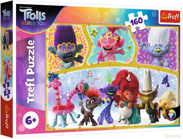 TREFL 160 el. Wesoły świat Trolli [PUZZLE]