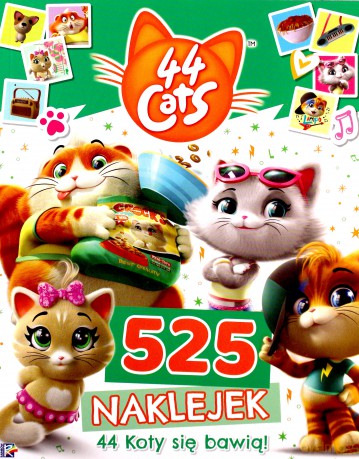 44 Cats. 525 naklejek. 44 Koty się bawią [KSIĄŻKA]
