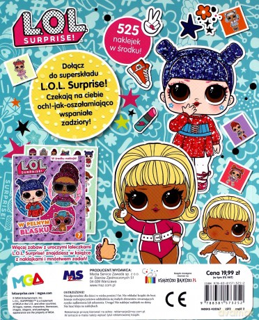 L.O.L. Surprise! 525 naklejek [KSIĄŻKA]