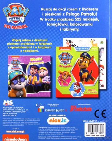 Psi Patrol. 525 naklejek. Zabawy z pieskami [KSIĄŻKA]