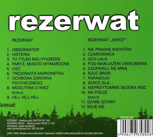 Rezerwat: Rezerwat Box [CD]