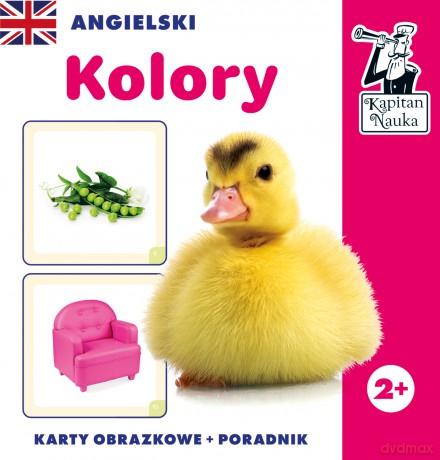 Angielski. Kolory. Karty obrazkowe i poradnik. Kapitan Nauka - Natalia Minge, Krzysztof Minge [KSIĄŻKA]