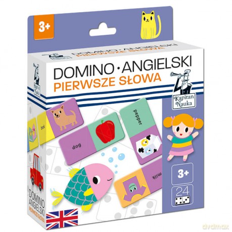 Domino angielski pierwsze słowa Kapitan Nauka [GRA]