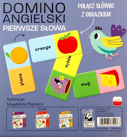 Domino angielski pierwsze słowa Kapitan Nauka [GRA]