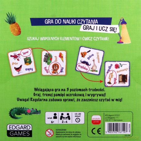 Gra do nauki czytania bójka na czytanie Kapitan Nauka [GRA]