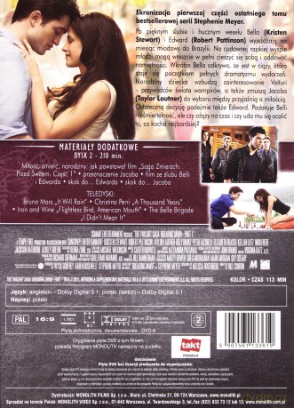 Zmierzch 4: Przed Świtem - Część 1 [2DVD]+[KARTY]+[PLAKAT]