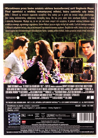 Saga Zmierzch Kolekcja: Zmierzch + Zmierzch 2: Księżyc w nowiu + Zmierzch 3: Zaćmienie + Zmierzch 4: Przed Świtem 1+2 Pakiet [5DVD]