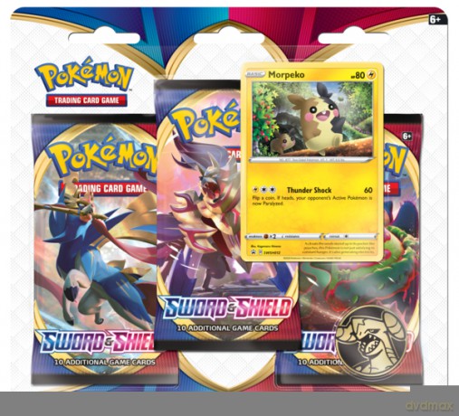 Pokemon tcg sword and shield 3booster blister swsh01 3 saszetki na blistrze