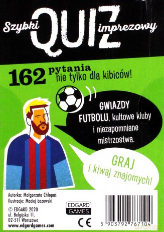 Quiz imprezowy piłka nożna