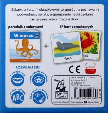 W morzu. Karty obrazkowe i poradnik). Kapitan Nauka [KSIĄŻKA]