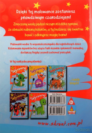 Wyczaruj zwierzęta prehistoryczne. Malowanki wodne [KSIĄŻKA]