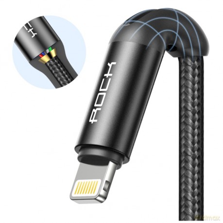 Kabel nylonowy ROCK R2 USB-C Lightning PD 3A 100cm