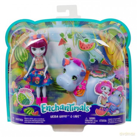 Enchantimals Lalka + duże zwierzę Hipopotam