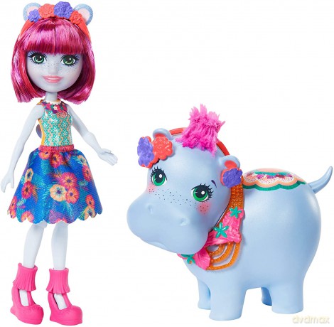 Enchantimals Lalka + duże zwierzę Hipopotam