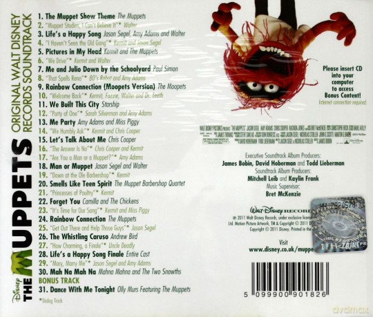 The Muppets soundtrack (Muppety) [CD]