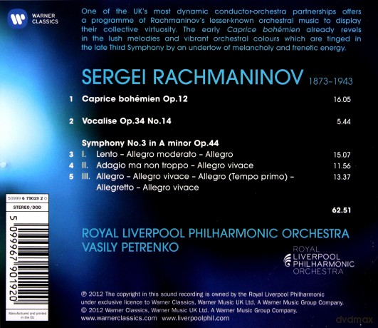 Vasily Petrenko: Symphony No 3 [CD]